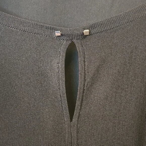 Calvin Klein Black Dolman sleeve knit top - M - Picture 3 of 12